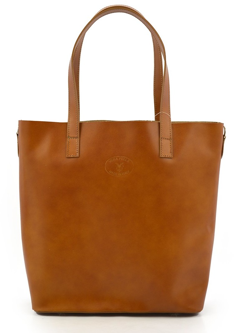 Vera Pelle Torebka skórzana vp080l Camel