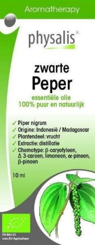 Bio OLEJEK ETERYCZNY ZWARTE PEPER (PIEPRZ CZARNY) 10 ml - PHYSALIS