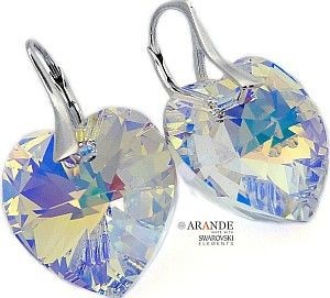 Swarovski PROMOCJA piękne kolczyki AURORA SREBRO