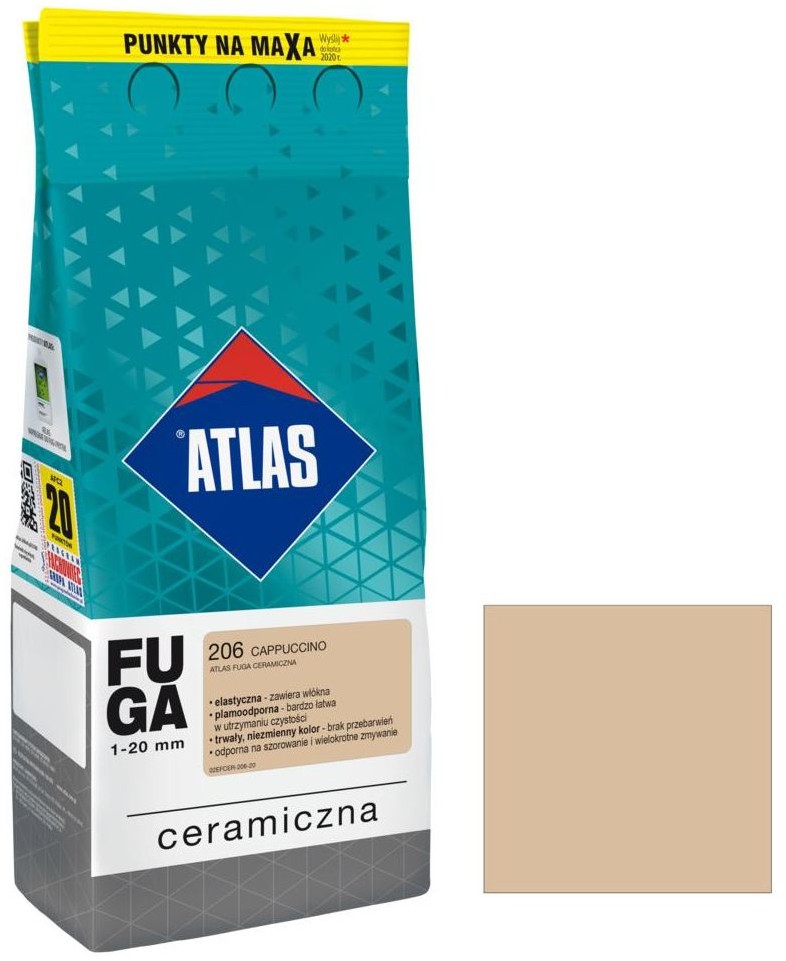 Atlas Fuga ceramiczna 206 cappuccino 2 kg
