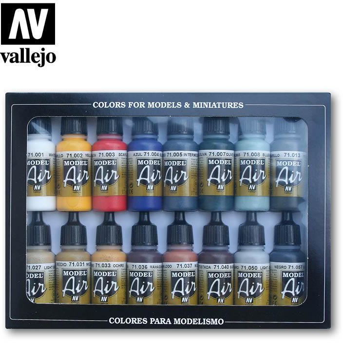 Vallejo Model Air Zestaw 16 farb - Basic Color Pack Vallejo 71178