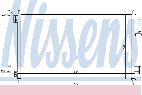 NISSENS Skraplacz, klimatyzacja NISSENS 940293