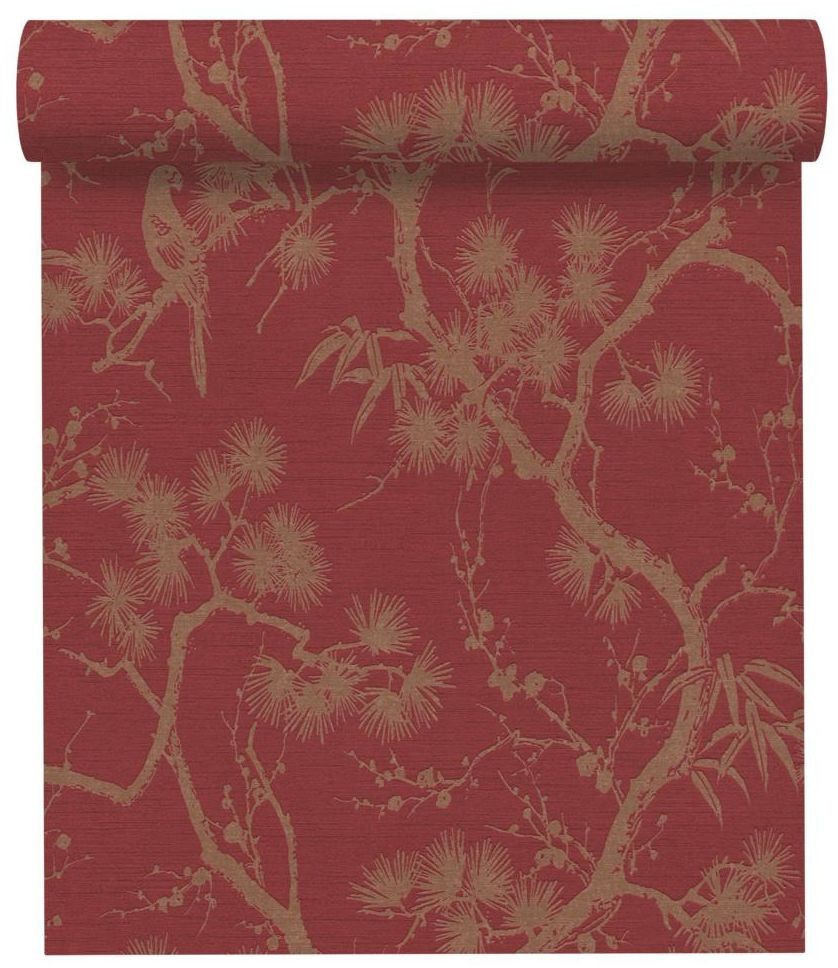 A.S. Creation Tapeta Metropolitan 378671 bordowa winylowa na flizelinie