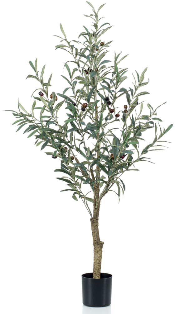 Emerald Eternal Green Emerald Sztuczne drzewko oliwne, 115 cm, w plastikowej doniczce
