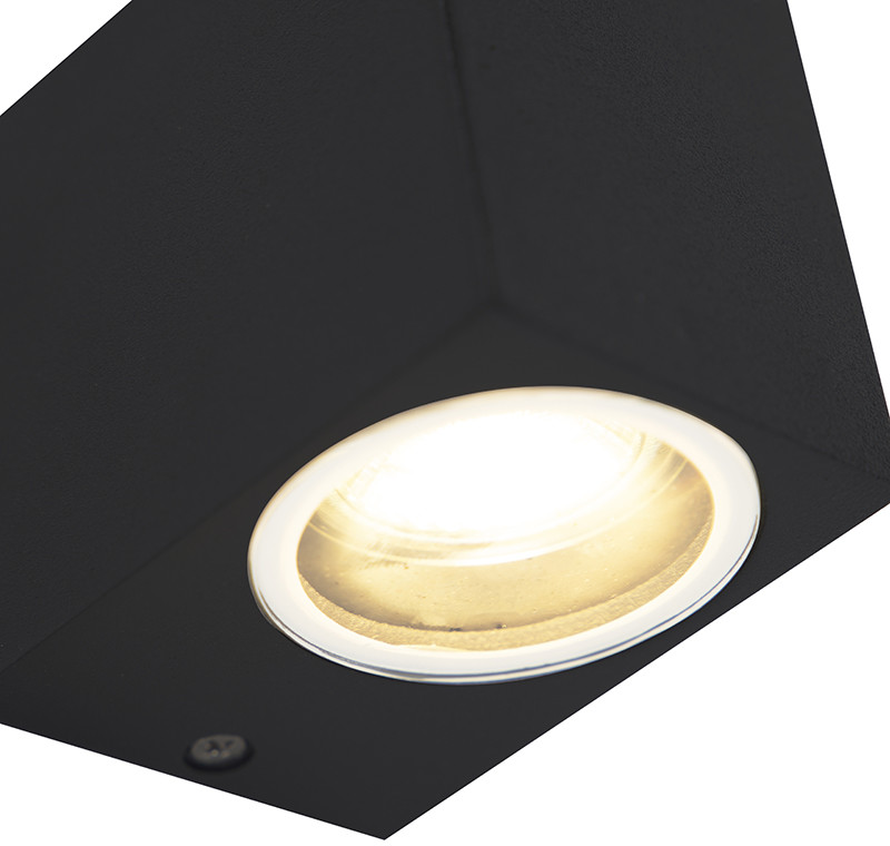 QAZQA Nowoczesny kinkiet zewnętrzny czarny IP44 - Baleno I