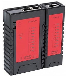 Velleman TESTER SIECI LAN DO RJ45 8P8C (RJ45), 6P6C (RJ12), 6P2C (RJ11), 4P4C (RJ10) VTLAN6