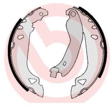 BREMBO Zestaw szczęk hamulcowych S 23 510