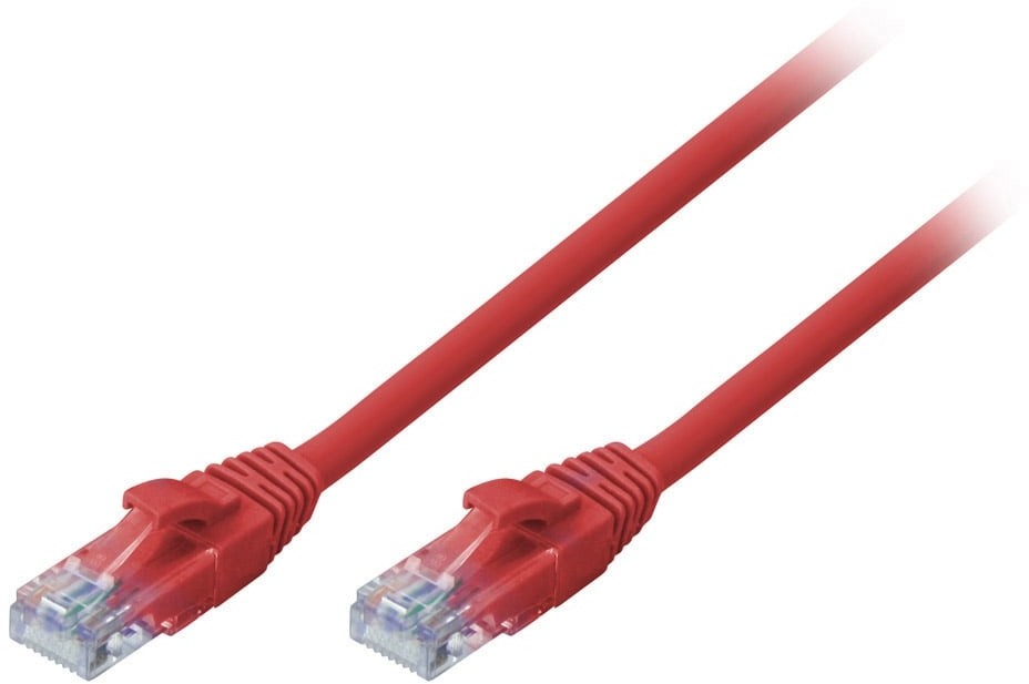 Lindy 48038 Kabel sieciowy skrętka) CAT6 U/UTP czerwony 15m LY-48038