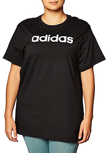Adidas Damska koszulka Essential Linear, czarna/biała, L GD2910