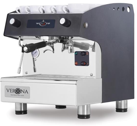 Hendi 1 Ekspres do kawy ROMEO easy, 1-grupowy, półautomatyczny, czarny 207598