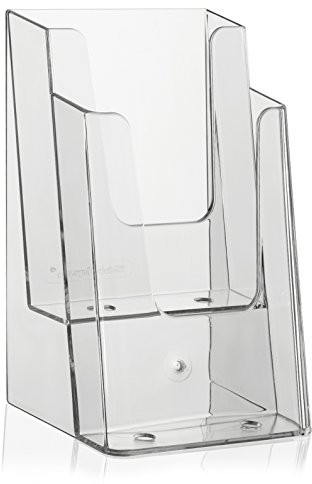 VITAdisplays VITAdisplays stojak na ulotki DINlang/DIN A6 (pocztówka) / 2 poziomy, przezroczysty NE-120