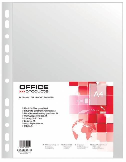 KOSZULKI GROSZKOWE A4 40 MIK 100 SZTUK MYOFFICE