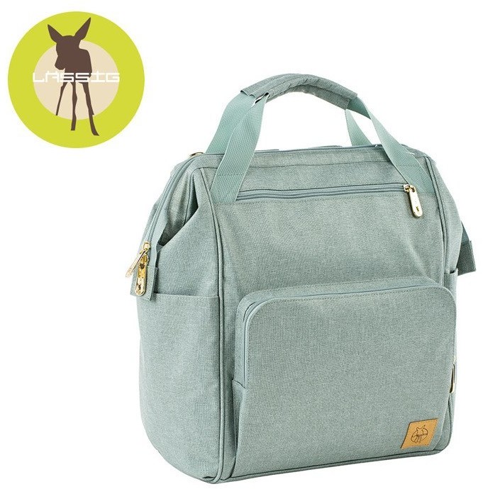 Lassig Glam Label Plecak dla mam z akcesoriami Goldie Backpack Mint 1103010511