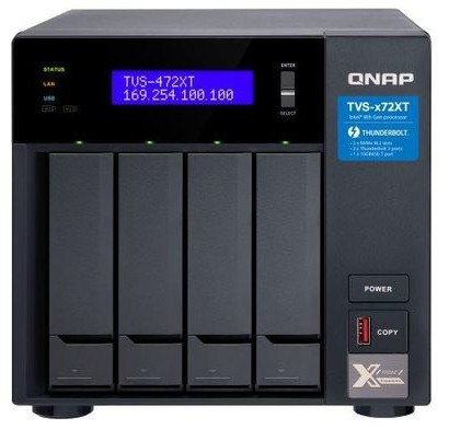 Qnap Serwer NAS TVS-472XT-i3-4G 4x0HDD Intel Core i3-8100T 4GB |