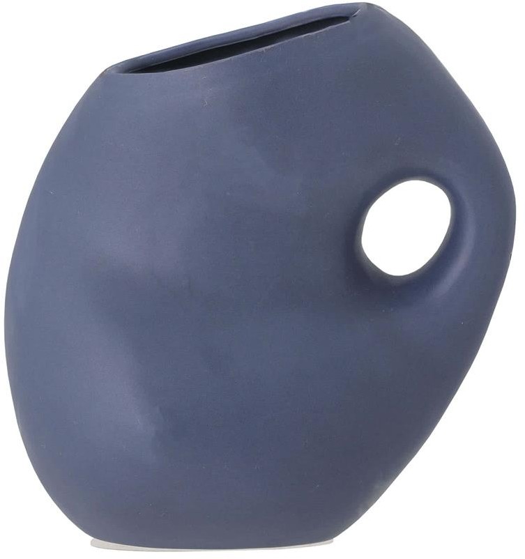 Bloomingville wazon z kamionki niebieski Asya 15.5x16x10 82050064 82050064