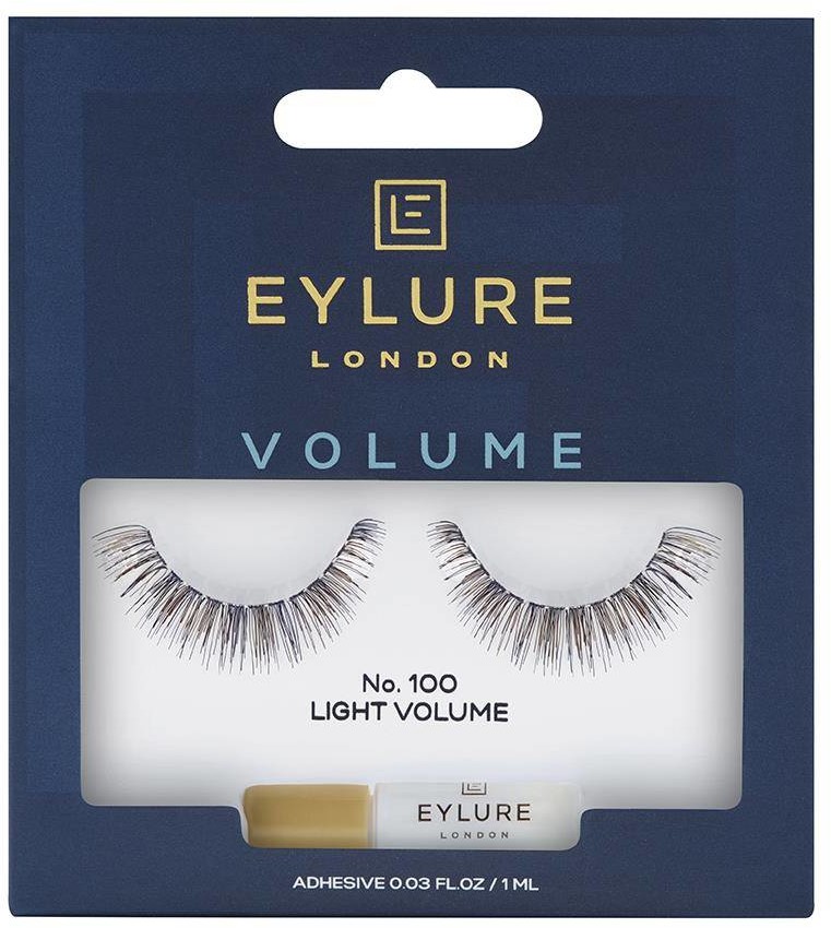 Eylure Volume Lashes sztuczne rzęsy z klejem efekt pogrubienia No. 100 103287-uniw
