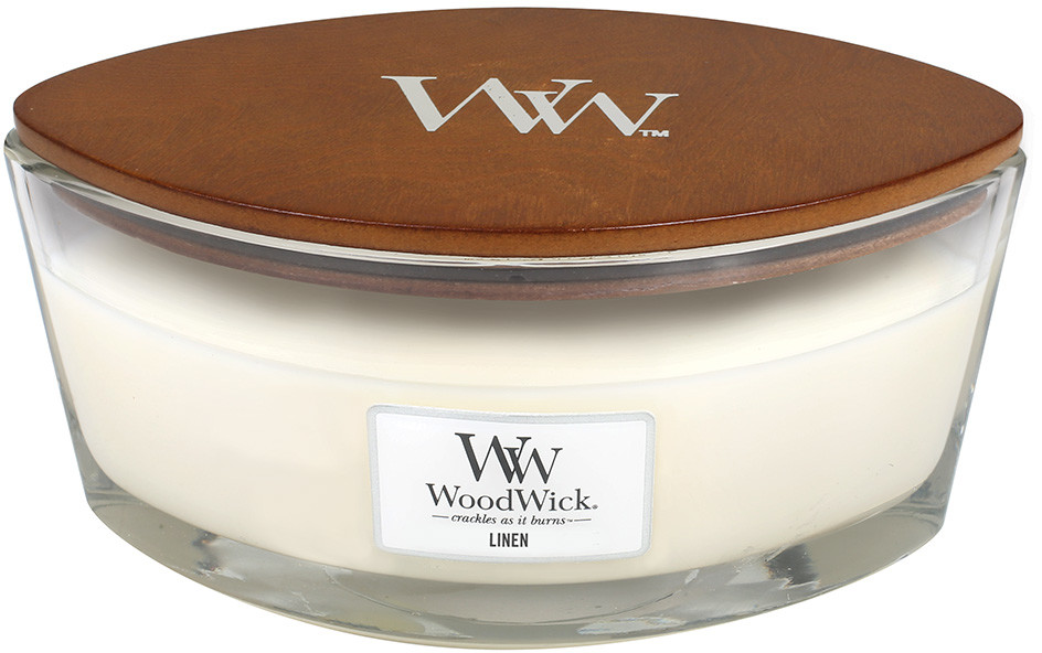 WoodWick HearthWick Flame Linen świeca 60h 76135