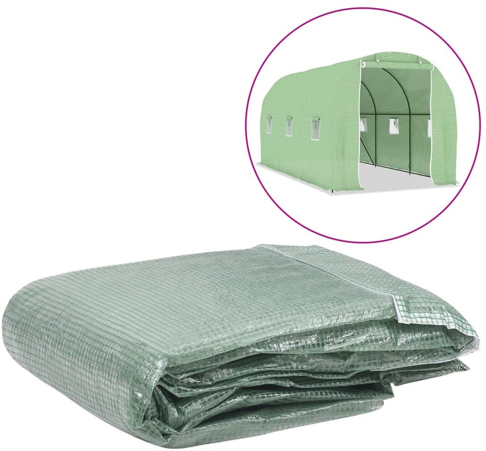 vidaXL Zastępcze pokrycie szklarni (9 m), 200x450x200 cm, zielone
