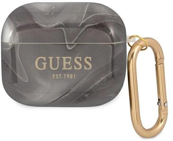 Guess Guess GUA3UNMK AirPods 3 cover czarny/black Marble Collection hurtel-82453-0