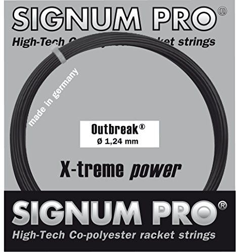 Signum Pro Outbreak garniture Tennis strun rakiety, czarna, czarny 100918-1,18 mm