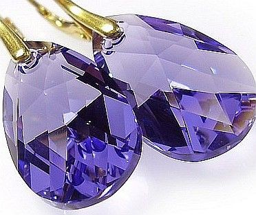 Swarovski kolczyki Złote Srebro 11 kolorów