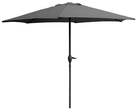 Happy Green Parasol z korbką 230 cm - antracyt 50EAU003AT