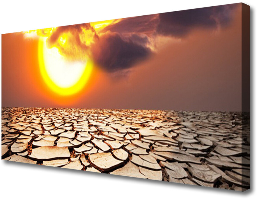 PL Tulup Obraz Canvas Słońce Pustynia Krajobraz 140x70cm