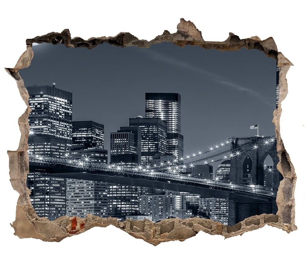 Wallmuralia.pl Fototapeta dziura na ścianę Manhattan Nowy Jork