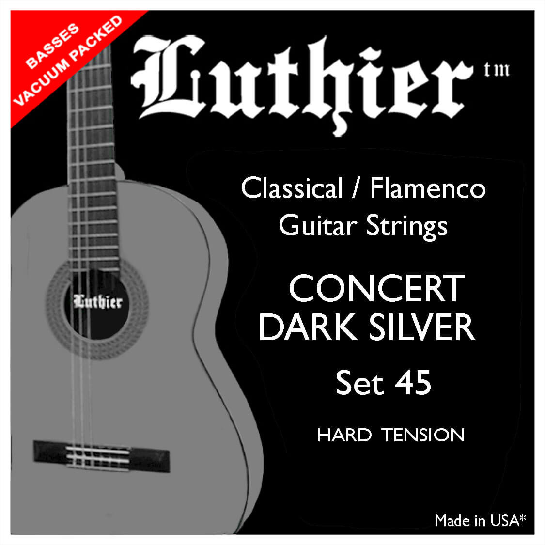 Luthier Strings 45 Concert Dark Silver Struny do Gitary Klasyczne Gratis Prezent od Kup Instrument! 45