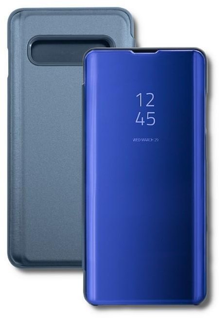 Qoltec Etui do Samsung Galaxy S10+ | flip cover | niebieskie 52136