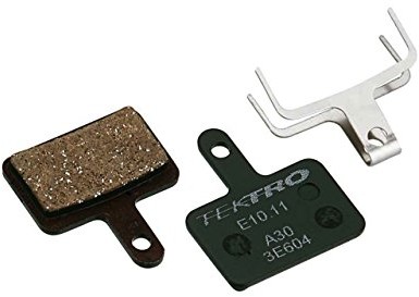Tektro Okładziny hamulcowe, 2 zestawy (szt. w Pack), klocki hamulcowe okładziny hamulcowe o wysokiej wydajności firmy , metalowo-ceramiczne tuba e10.11 E10.11