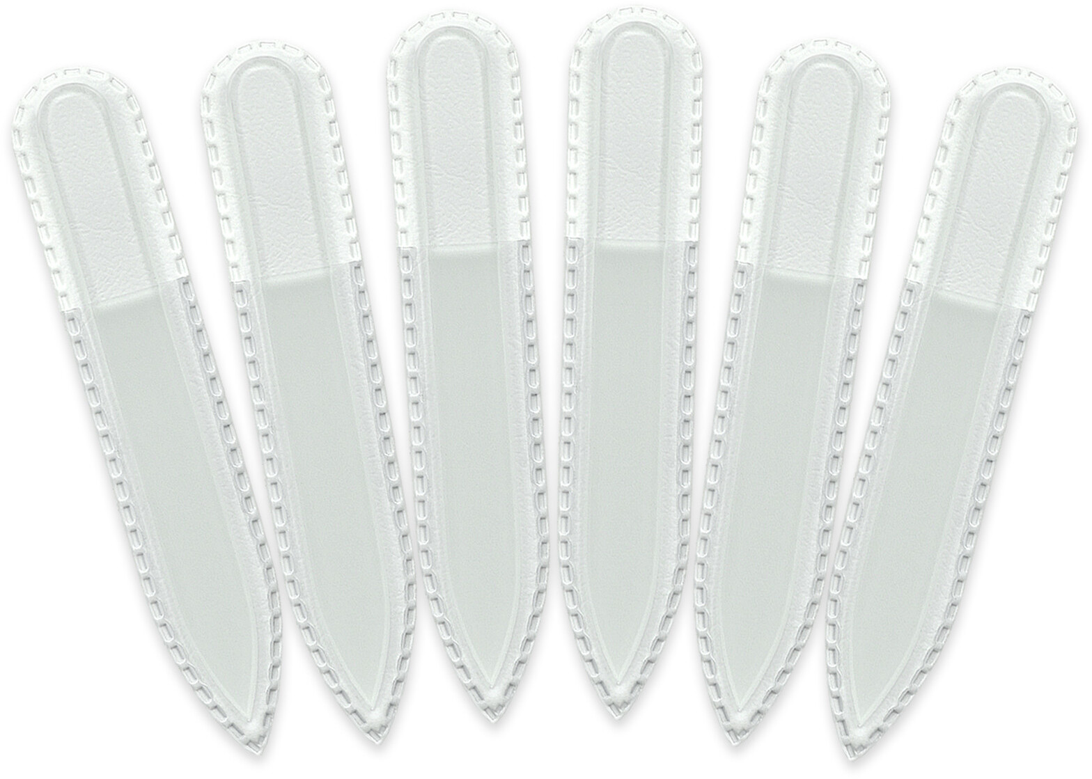 Pilnik do paznokci z przezroczystego szkła TS 6 pieces TSX6