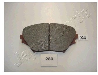 JAPANPARTS Zestaw klocków hamulcowych, hamulce tarczowe PA-280AF