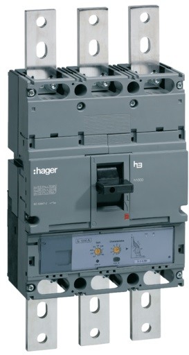 Hager Wyłącznik mocy h1000 3P 50kA 1000A LSI HNE970H