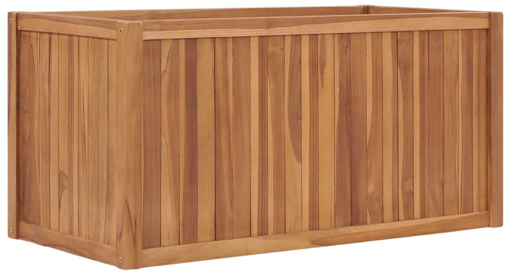 vidaXL Podwyższona donica 100x50x50 cm, lite drewno tekowe