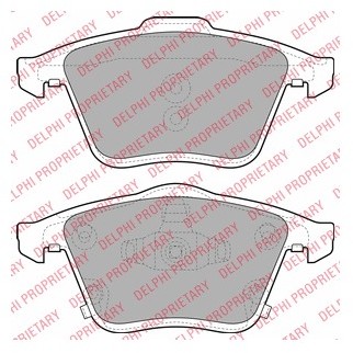 DELPHI Zestaw klocków hamulcowych, hamulce tarczowe LP2025
