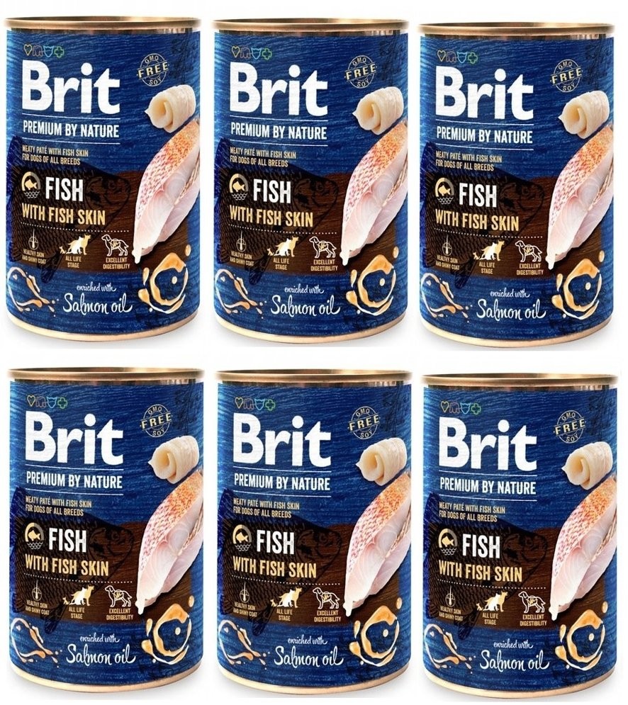 Brit Premium by Nature Fish with Fish Skin 6x400g 36570-uniw