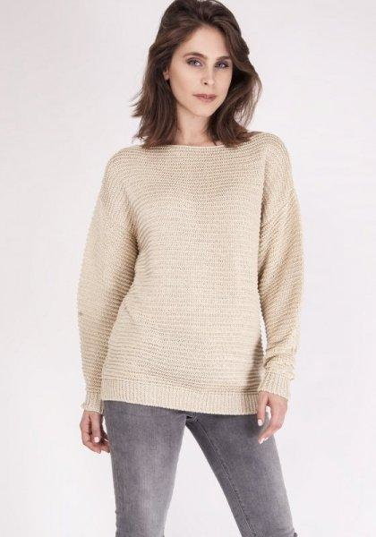 MKM Beatrix SWE 097 Beżowy sweter damski