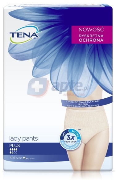 SCA Tena SCA Hygiene Products Majtki chłonne Lady Pants Plus rozmiar M x30 sztuk
