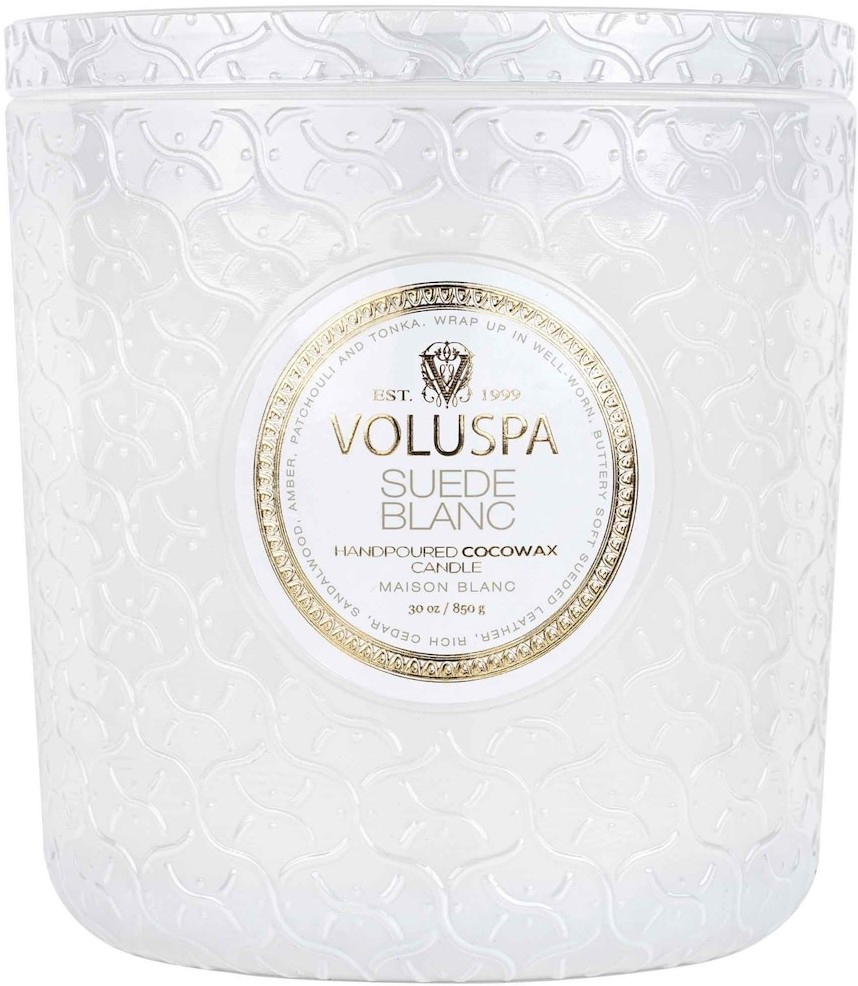 VOLUSPA VOLUSPA Maison Blanc Luxe Candle Suede Blanc