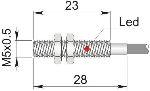 ORNO indukcyjny 5 mm SI5-DC1.5 PNP NO LC10 I45000099