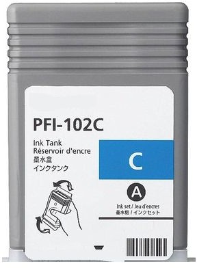 DrTusz Tusz Zamiennik PFI-102C do Canon CF0896B001A) Błękitny)|