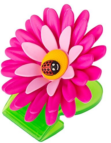 Vigar szczypce z iman, PP, różowa, 8 x 8 x 2,5 cm, 3 sztuki (Flower Power)