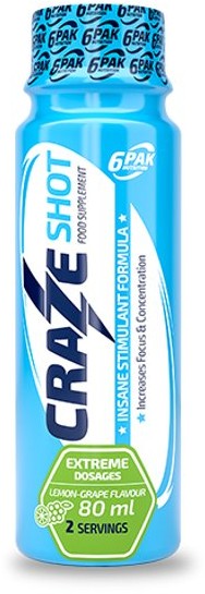 6Pak Craze Shot, 80 ml