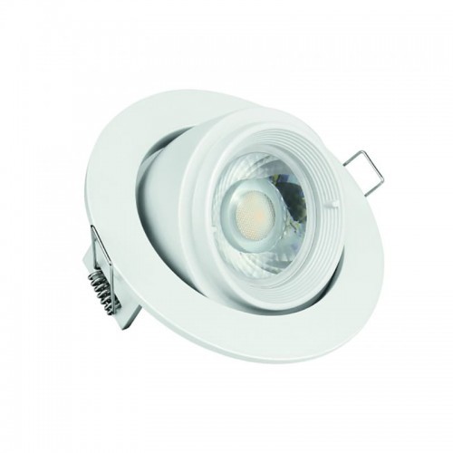 Spectrum SALTARA okrągła Biała GU10 Oczko sufitowe ruchome SLIP001013
