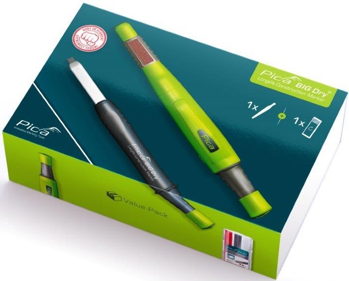 PICA Pica Big Dry 6095 Zestaw Znacznik Stolarski Wkłady