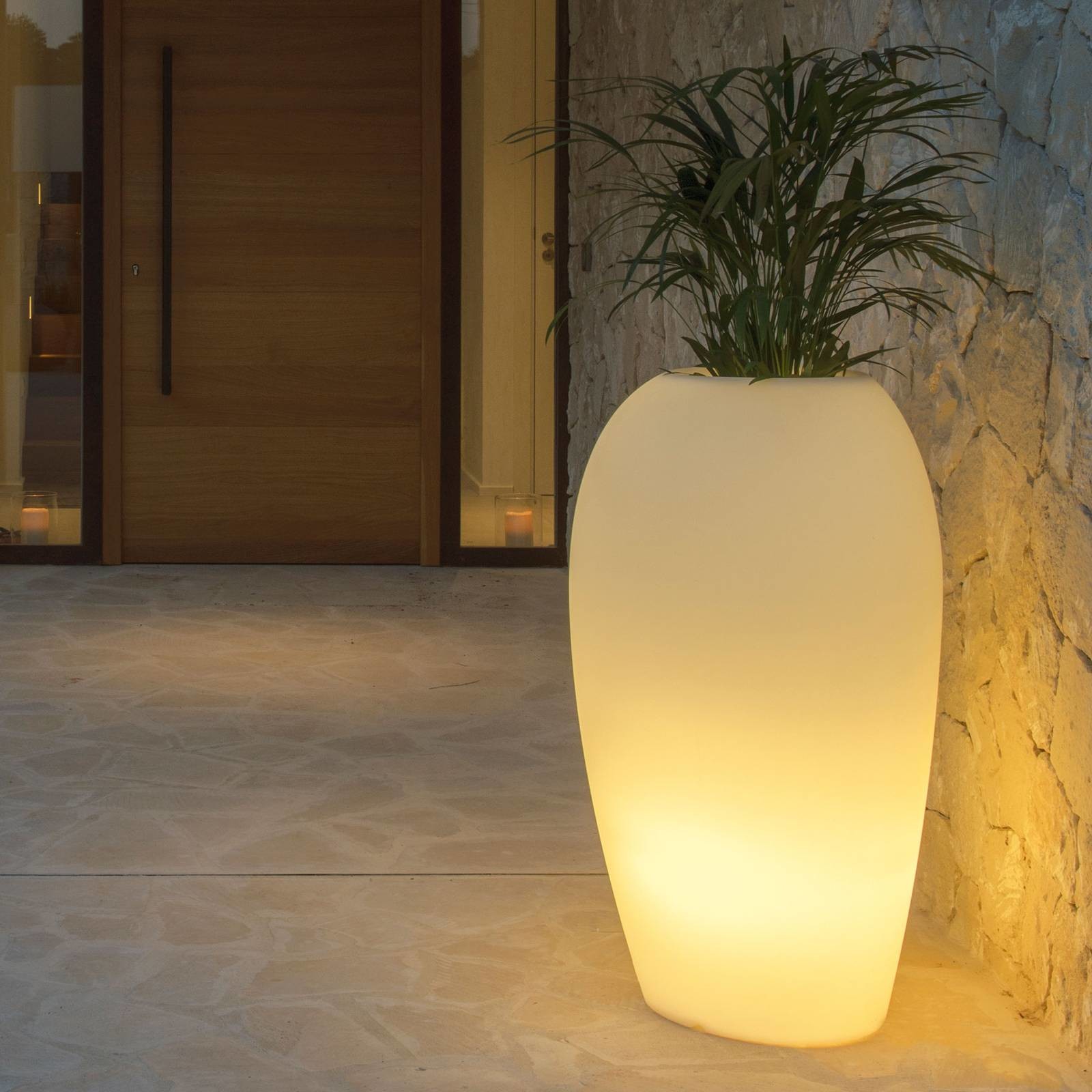 DEGARDO Lampa dekoracyjna Storus V RGB+CCT donica biała