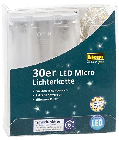 Idena łańcuch świetlny LED Micro 10er lub hałasom 31824