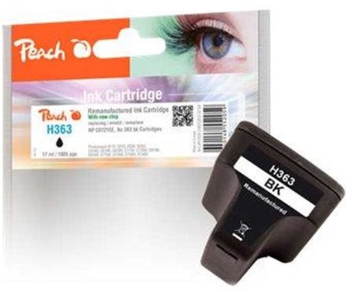 INK Peach Peach - black - remanufactured - cartridge (alternative for: HP 363 HP C8721EE) - Kartridż z tuszem Czarny PI300-298