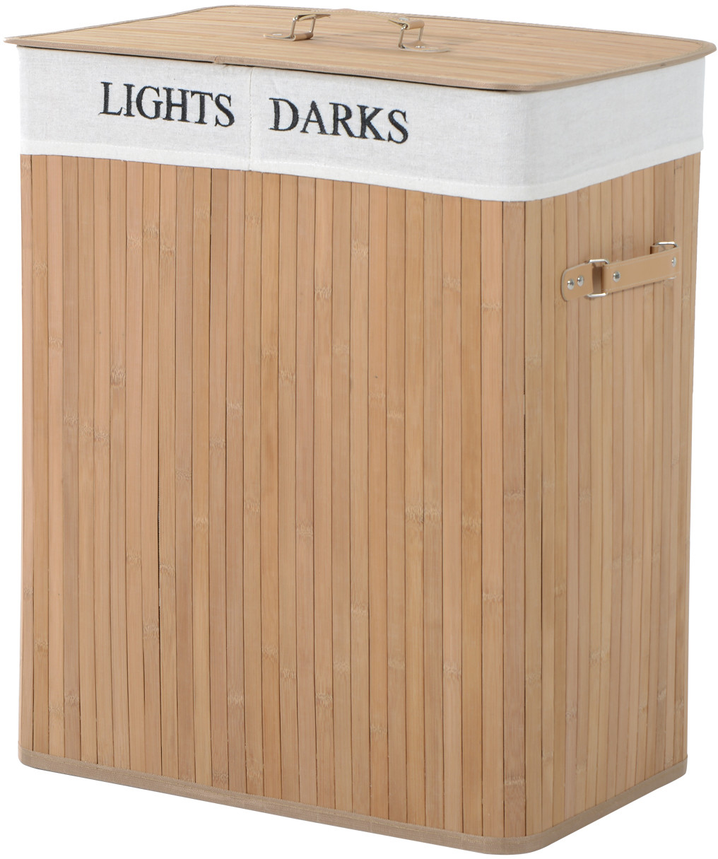 Homcom KOSZ NA BIELIZNĘ I PRANIE BAMBUSOWY 100L